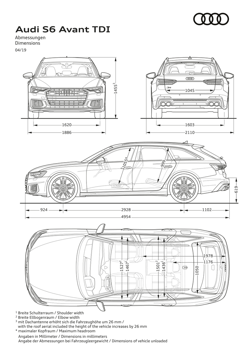 Illustration for article titled 2019 Audi S6 Avant Diesel: Bow Before Your New Wagon-God With 516 LB-FT of Torque